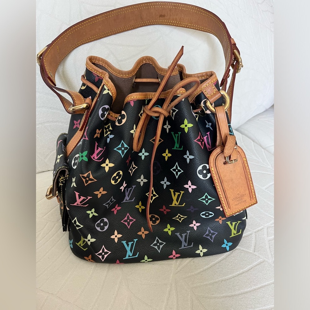 LV multicolore noe bucket bag